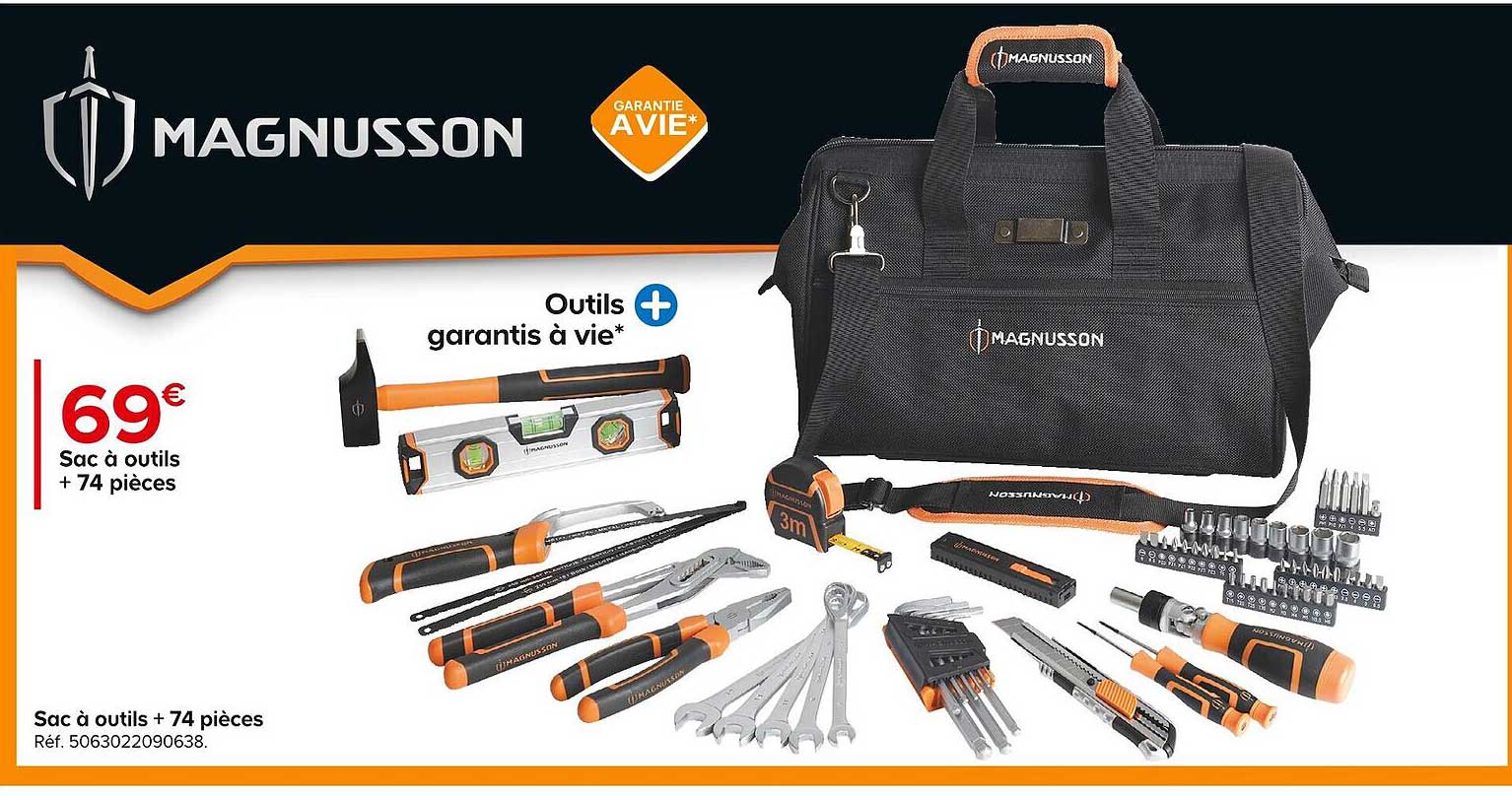 Pochette Magnusson - 55 outils –