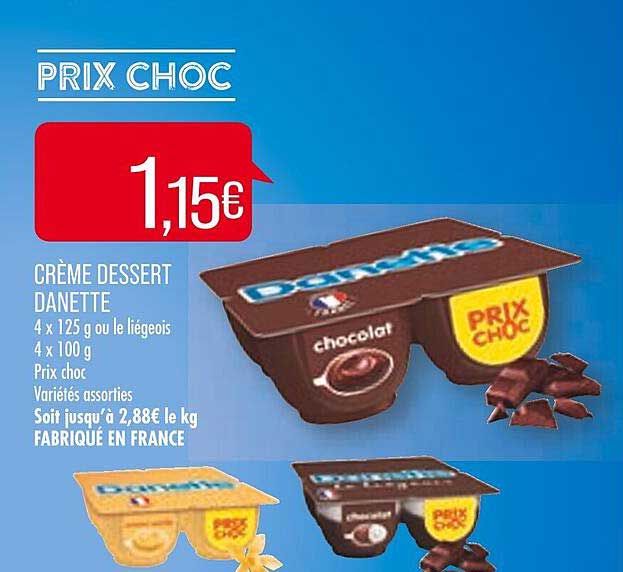 Promo Cr Me Dessert Danette Chez Match Icatalogue Fr