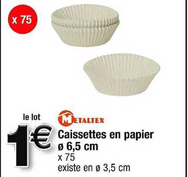 Caissette pour muffins x75 : le lot de 75 caissettes à Prix Carrefour