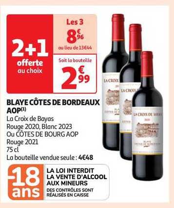 Promo Bordeaux Croix De Ceyssac Aop chez Lidl | Rotweine