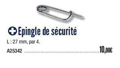 Promo épingle De Sécurité chez Accastillage Diffusion - iCatalogue.fr