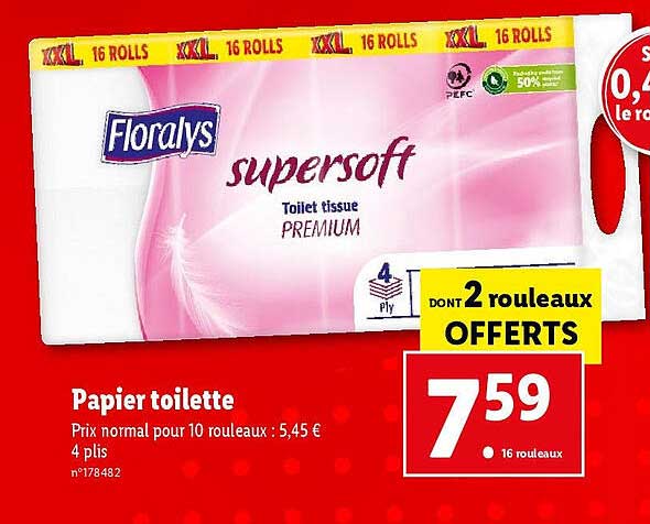 Promo Papier Toilette chez Lidl - iCatalogue.fr