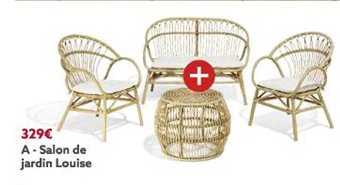 Promo Salon De Jardin Louise chez GiFi - iCatalogue.fr