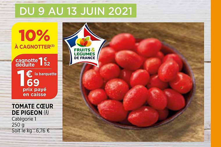 Promo Tomate Cœur De Pigeon chez Bi1 - iCatalogue.fr