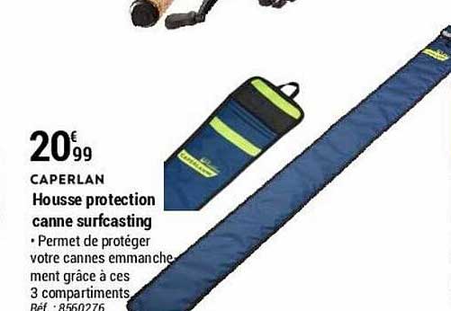 Housse protection canne surfcasting CAPERLAN