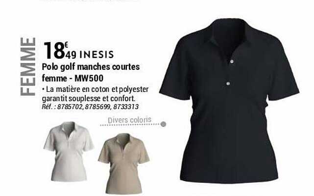 Polo golf manches longues Homme - MW500