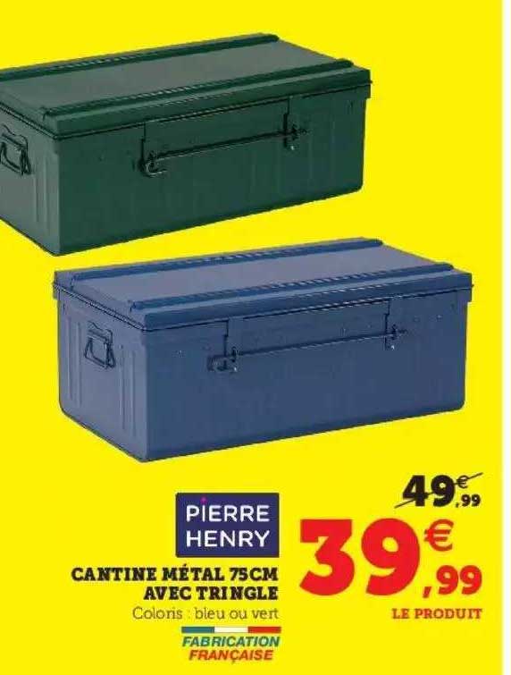 25€35 sur Pierre Henry - Cantine de rangement en acier Premium 90
