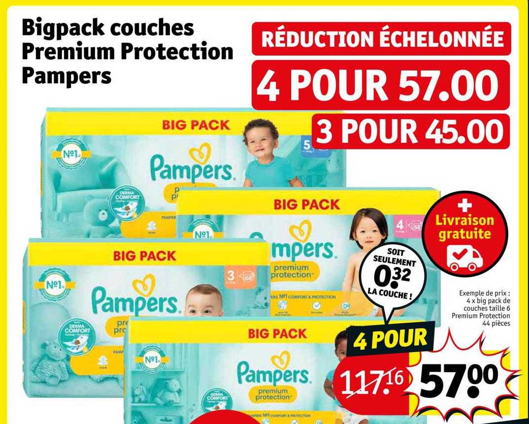 Promo Bigpack Couches Premium Protection Pampers chez Kruidvat