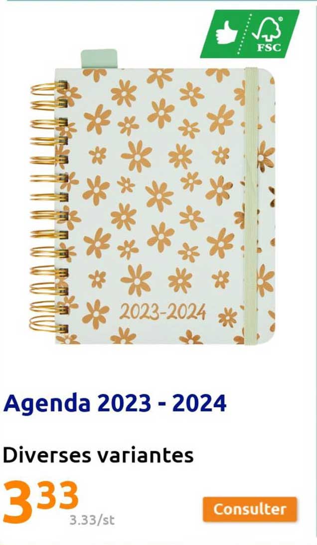Promo Agenda 20232024 chez Action iCatalogue.fr