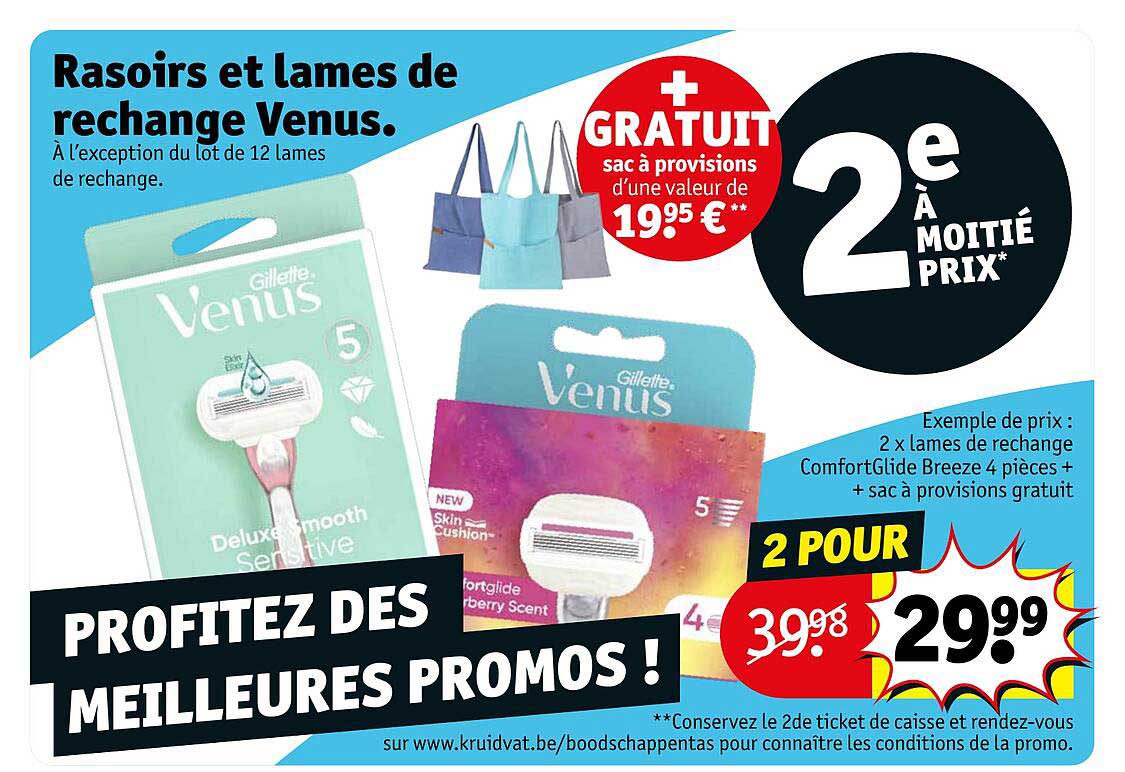 Promo Rasoirs Et Lames De Rechange Venus Chez Kruidvat Icatalogue Fr