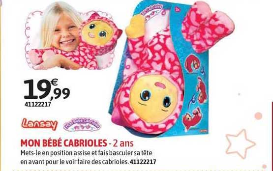 Poupon Interactif Bébé Cabrioles Licorne Lansay - Fait Des Galipettes, Sans Piles - Pour Enfants Dès 2 Ans, Peluche Mauve
