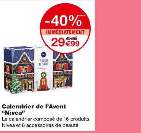 Promo Nivea calendrier de l'avent chez Carrefour Market