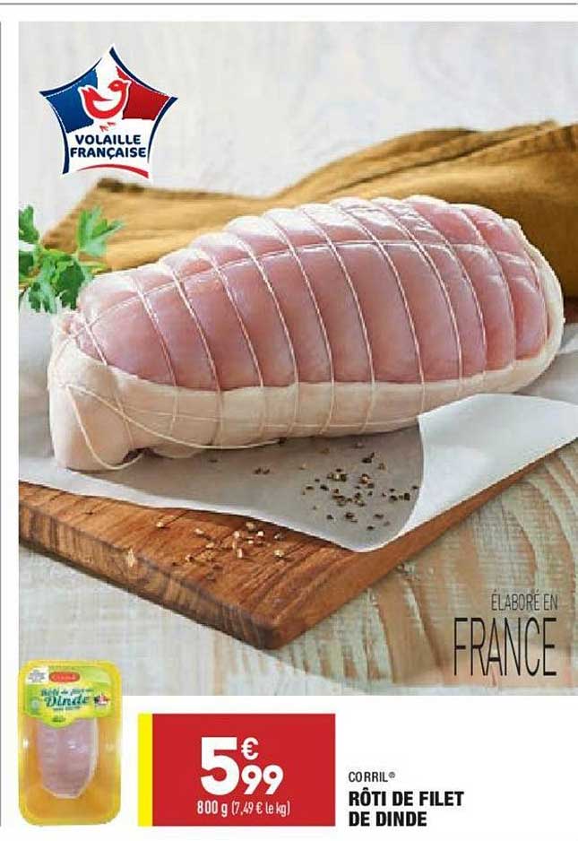 Promo Rôti De Filet De Dinde Corril chez Aldi - iCatalogue.fr