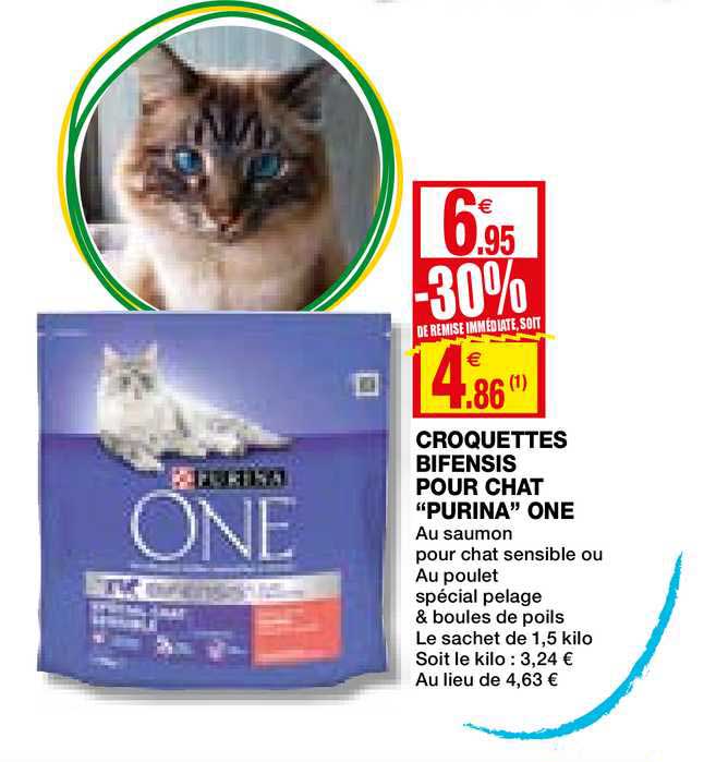 Offre Croquettes Bifensis Pour Chat Purina One Chez Coccimarket