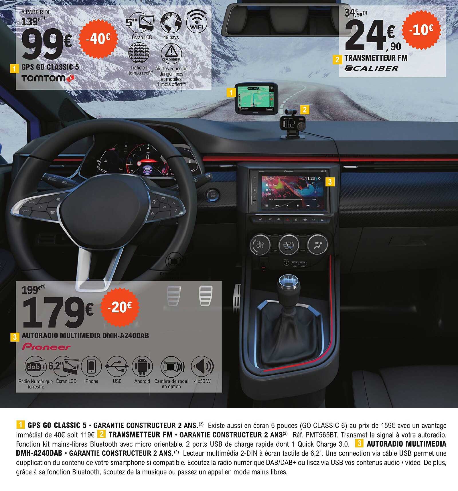 Promo Autoradio Multimédia Sph-da160dab Pioneer chez E.Leclerc L'Auto