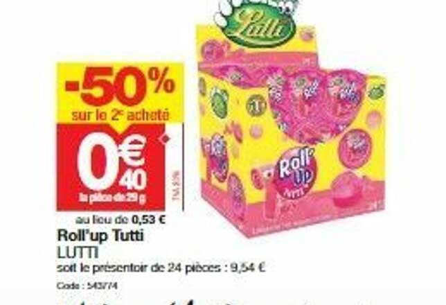 Promocash Roll'up Tutti Lutti