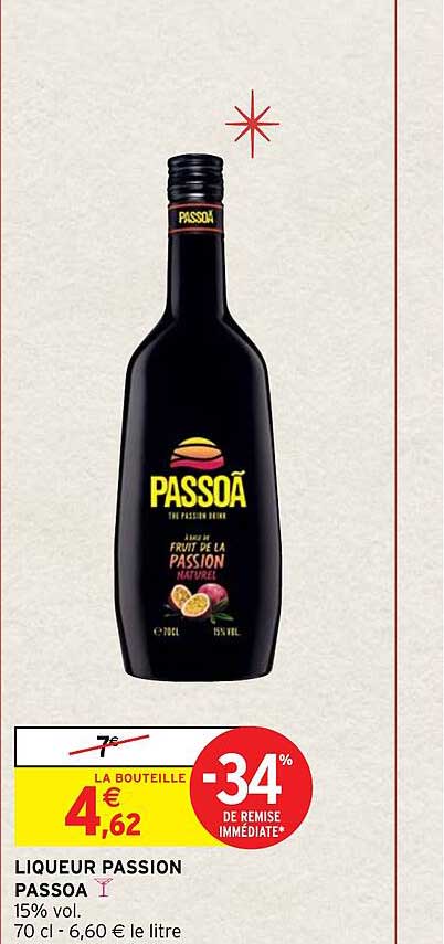 Promo Liqueur Passion Passoa chez Intermarché Hyper - iCatalogue.fr