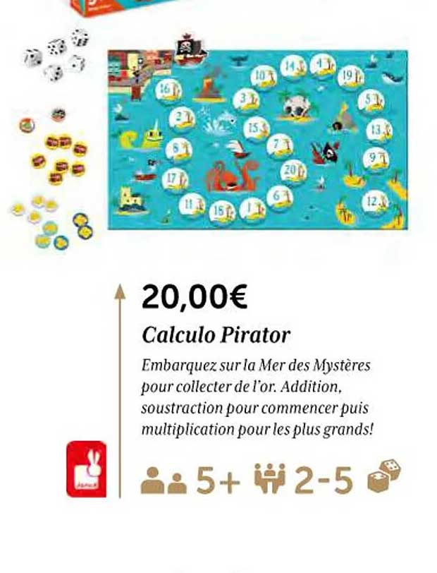Promo Calculo Pirator chez Jouets Sajou 