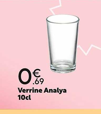 Lot De 6 Verrines En Verre Analya 10cl - Transparentes, Réutilisables - Idéales Pour Desserts, Apéritifs, Présentation
