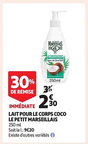 le petit marseillais lait corps coco