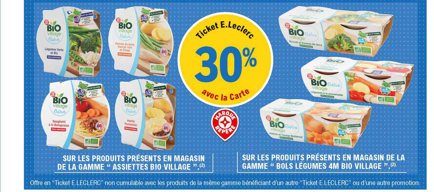 Offre Assiettes Et Bols Legumes Bio Village Bebe Chez E Leclerc