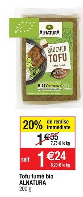 Tofu fumé bio 200 g Alnatura