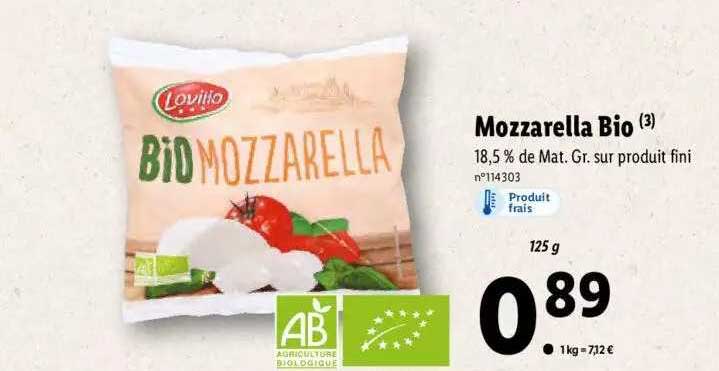 mozzarella lovilio lidl