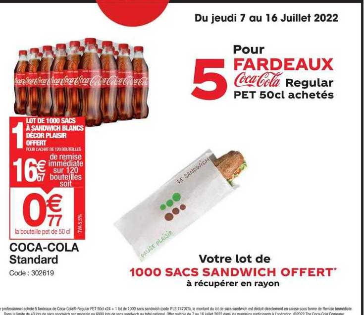 Promo Cocacola Standard chez Promocash