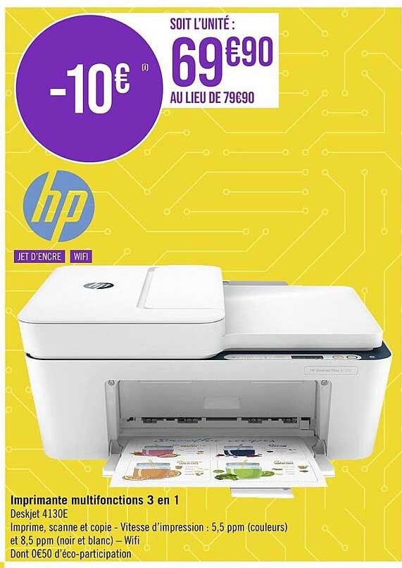 IMPRIMANTE Multifonction HP F4180 3 En 1, A REPARER OU POUR PIECES