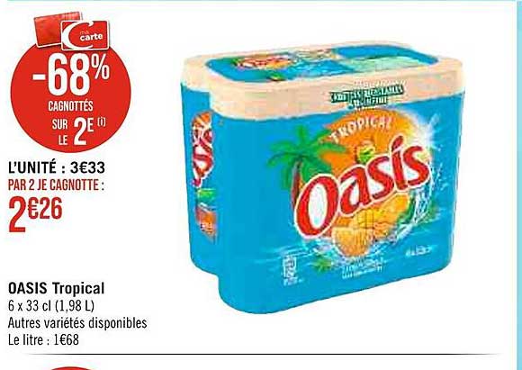 Promo Oasis Tropical chez Casino Supermarchés - iCatalogue.fr