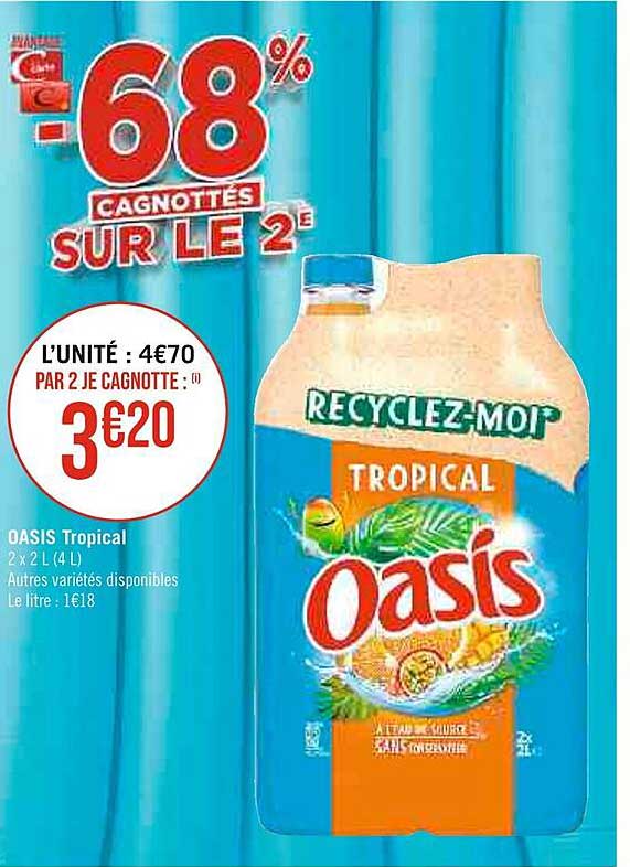 Promo Oasis Tropical chez Casino Supermarchés - iCatalogue.fr