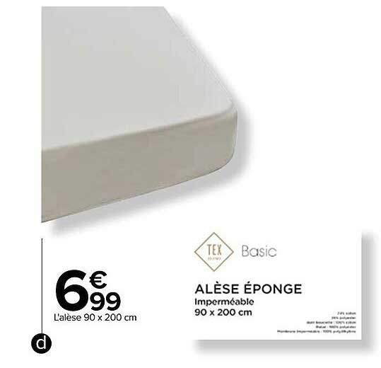 Protège-matelas Coton Bio 90x200 Cm - Anti-acarien, Non Imperméable, Avec Coins élastiques, Fabriqué En Europe