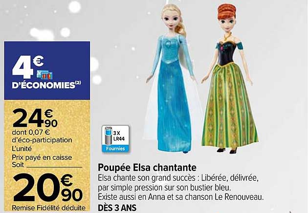 Poupée de bain chantante et lumineuse Ariel DISNEY PRINCESSES : la poupée  de bain chantante à Prix Carrefour