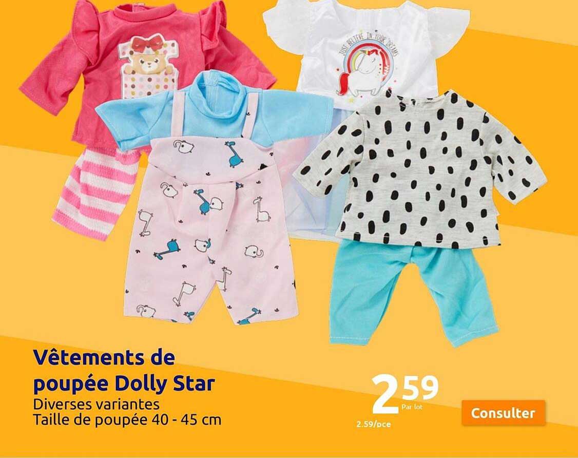Ensemble Vêtements Poupée 15 Cm - Salopette + Chapeau En Polyester Doux - Pour Poupées En Peluche, Figurines Anime - Lavable