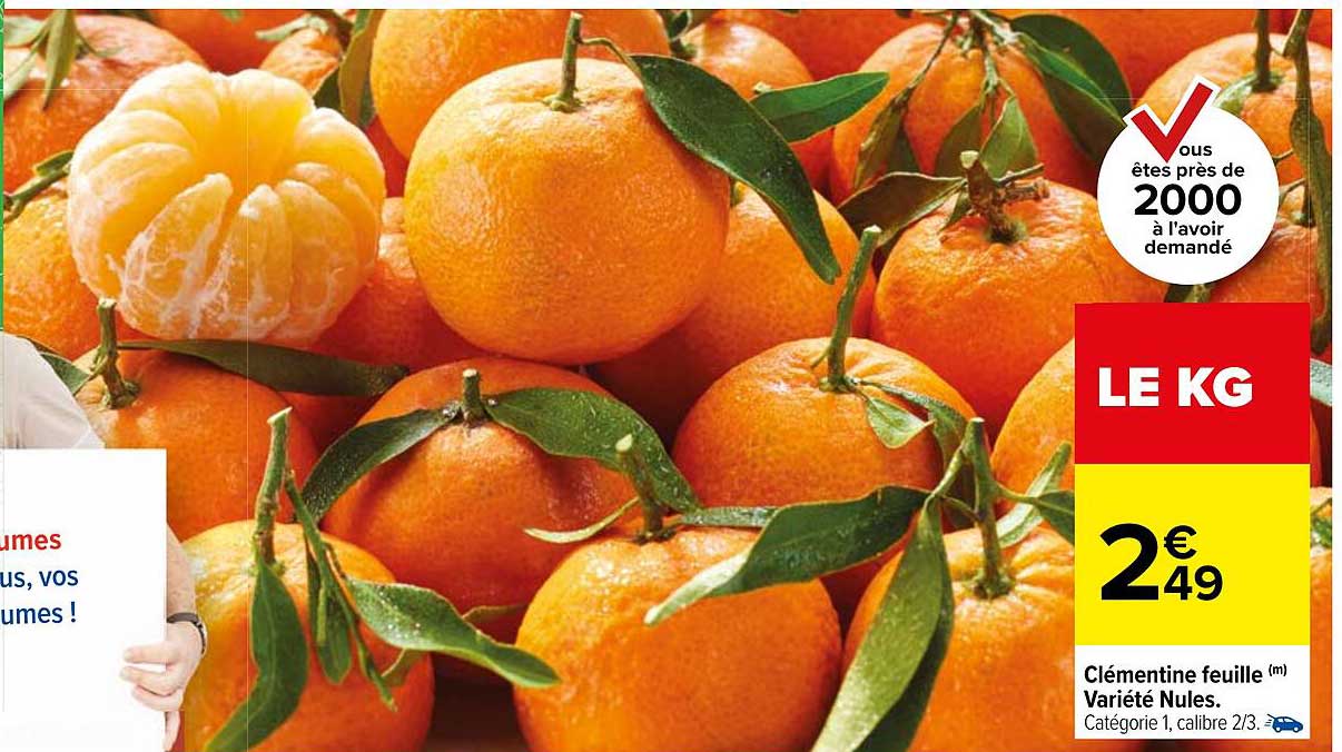 Offre Clémentine Nules chez Intermarche