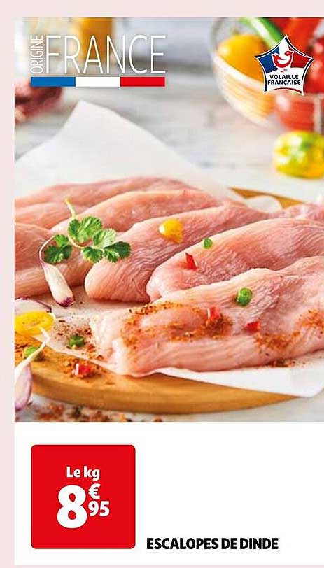 Promo Escalopes De Dinde Chez Auchan ICatalogue fr