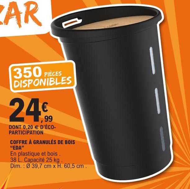 Promo COFFRE À GRANULÉS EDA chez E.Leclerc