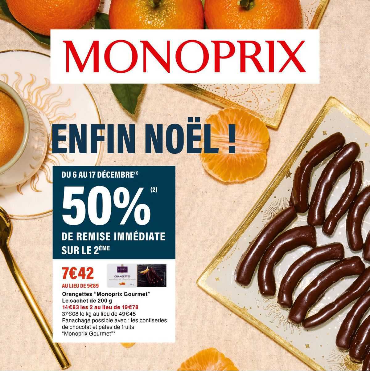 Promo Orangettes Monoprix Gourmet Chez Monoprix Icataloguefr 