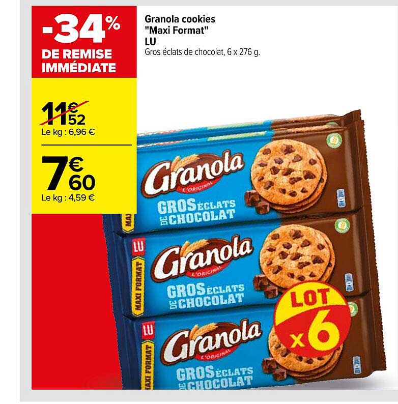Carrefour Granola Cookies 