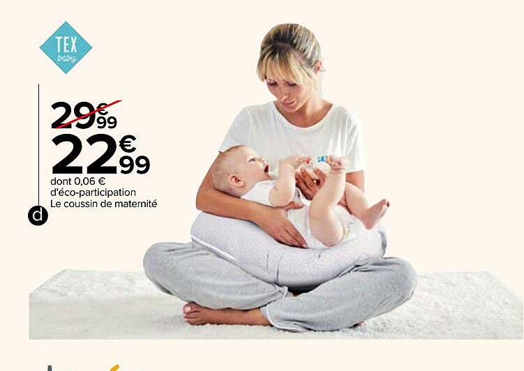 Offre Le Coussin De Maternite Tex Baby Chez Carrefour