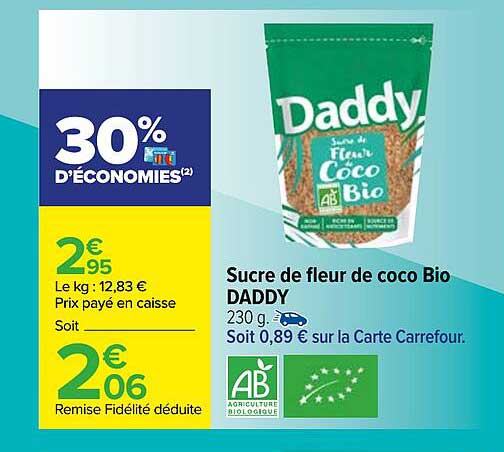 Carrefour Sucre De Fleur De Coco Bio Daddy