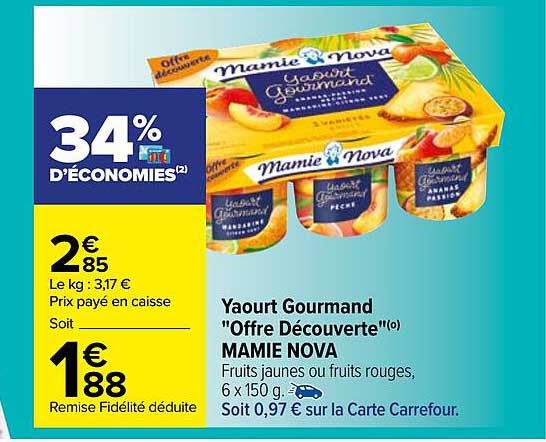 Carrefour Yaourt Gourmand 