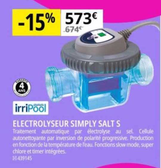 Promo lectrolyseur Simply Salt S Irripool Chez Irrijardin ICatalogue fr