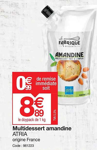 Promo Atria Promo Multidessert Amandine Atria chez Promocash - iCatalogue.fr