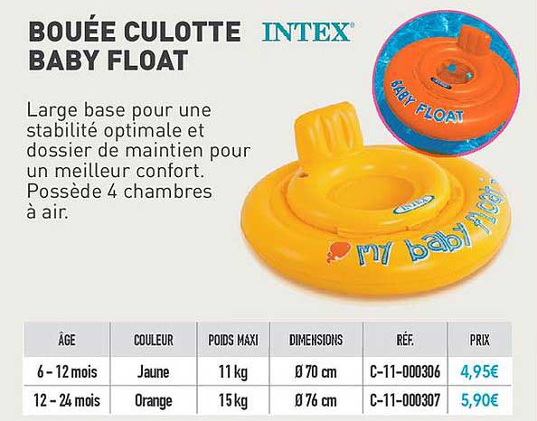 Offre Bouee Culotte Baby Float Chez Cash Piscines