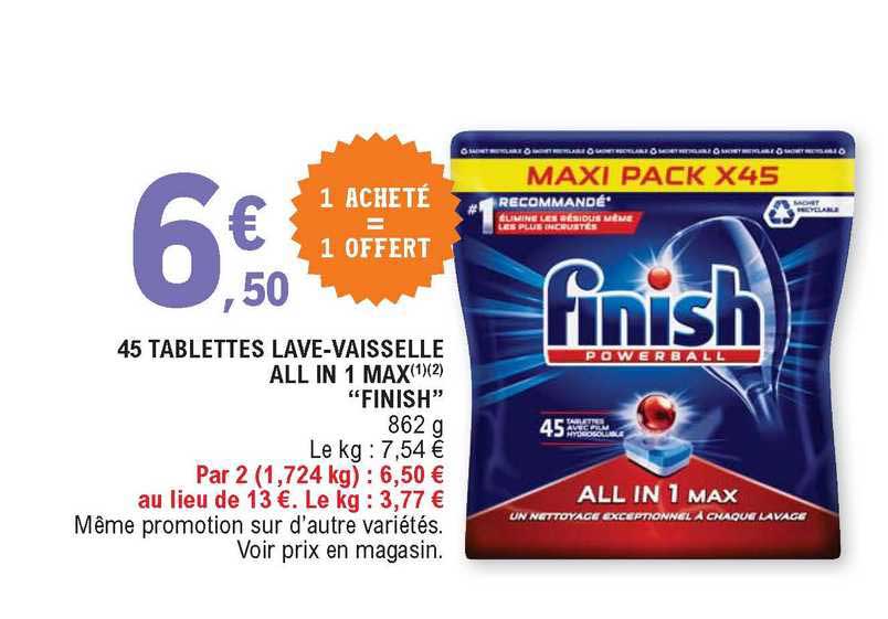 Finish Powerball Tablettes Lave-Vaisselle All-in-1 Ultimate Plus