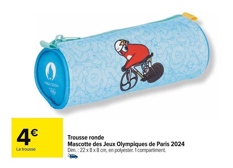 Promo Trousse Ronde Mascotte Des Jeux Olympiques De Paris 2024 chez