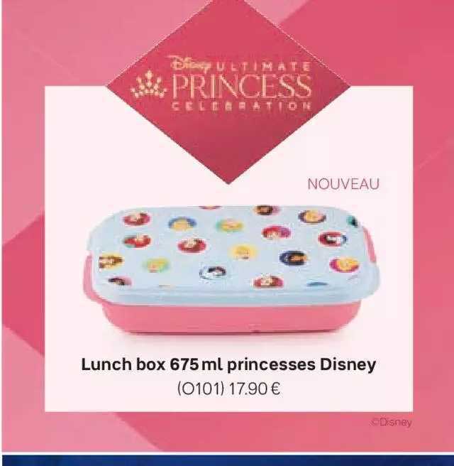 Promo Lunch Box 675 Ml Princesses Disney Chez Tupperware Icataloguefr 9526