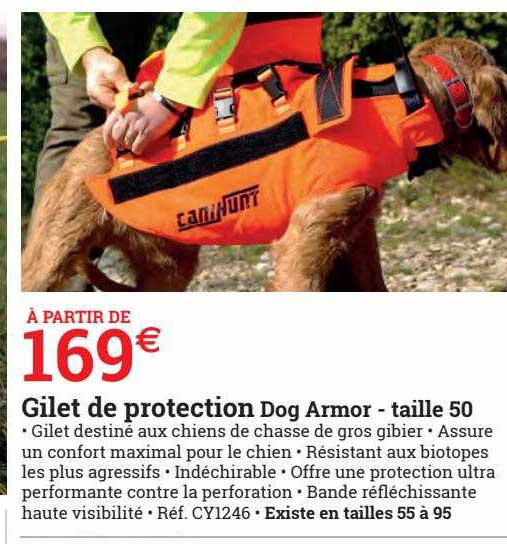 ESPACE EMERAUDE Gilet De Protection Dog Armor - Taille 50