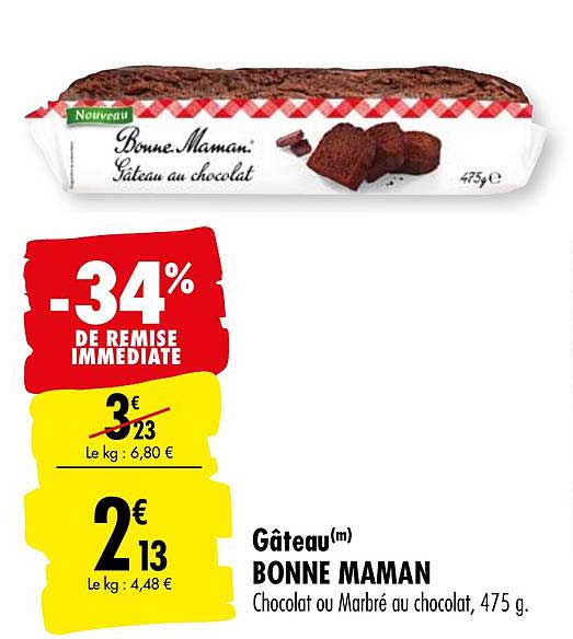 Offre Gateau Bonne Maman 34 Remise Immediate Chez Carrefour